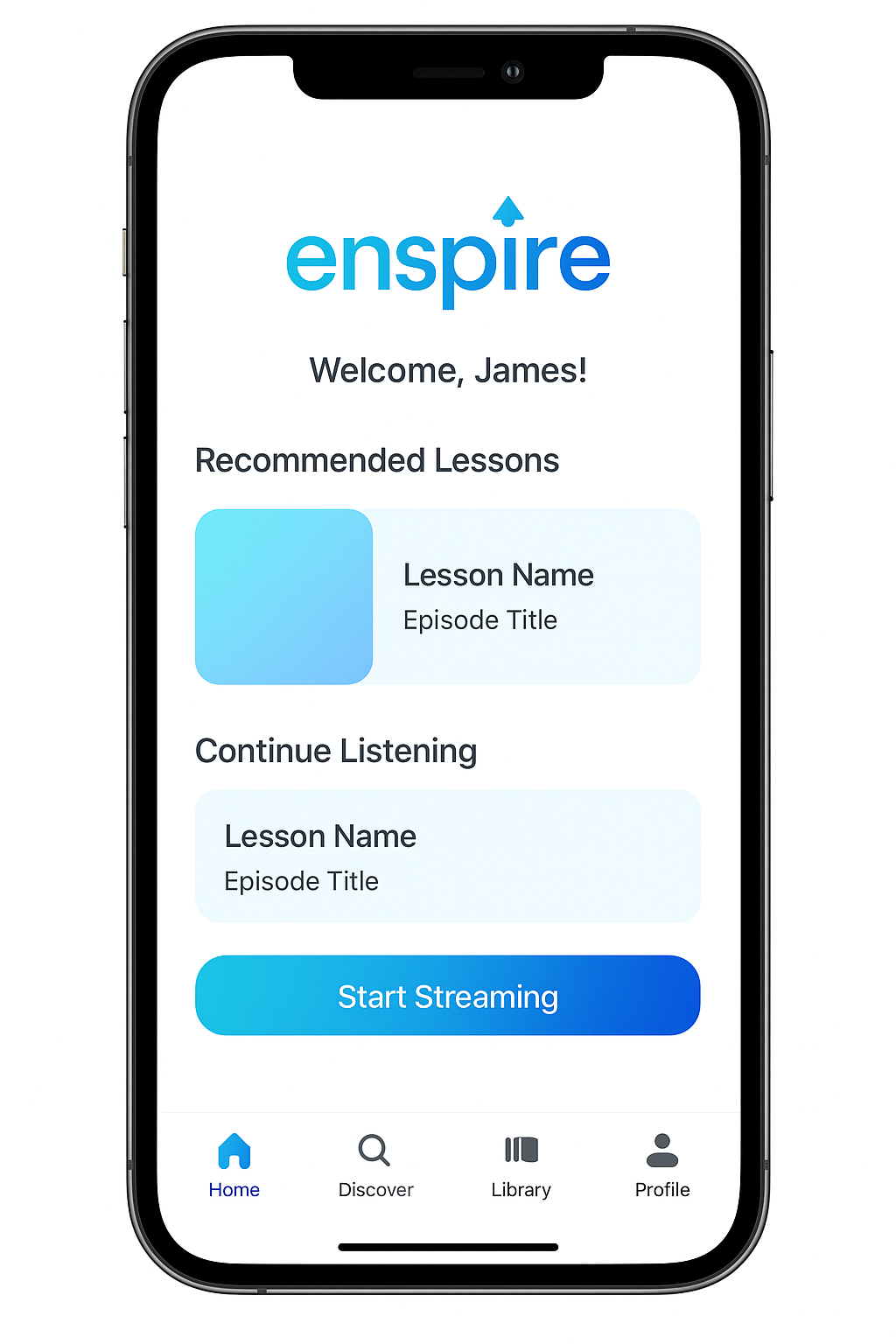 Enspire App Interface